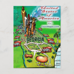 Postal Georgia USA Card