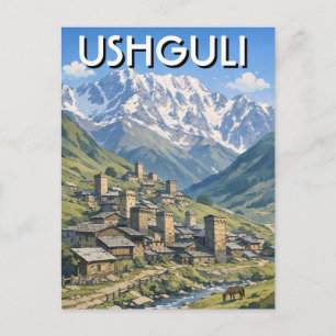 Postal Georgia Ushguli Viajes