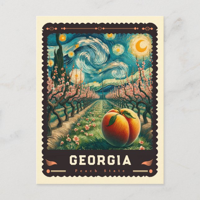 Postal Georgia | Vincent Van Gogh Inspired (Anverso)