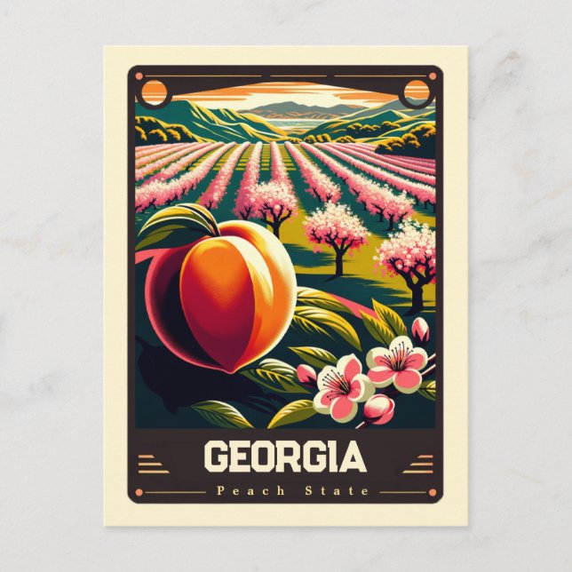 Postal Georgia | Vintage patriótico (Anverso)