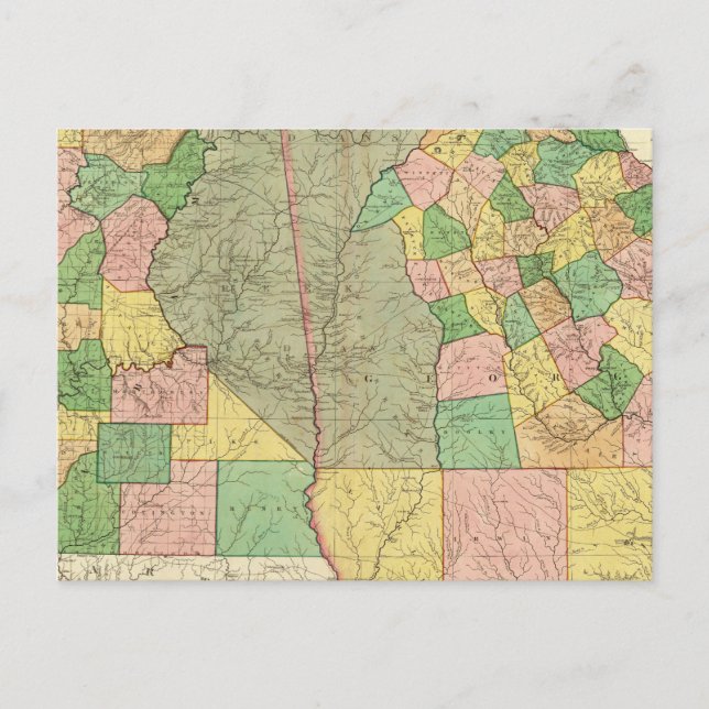 Postal Georgia y Alabama 2 (Anverso)