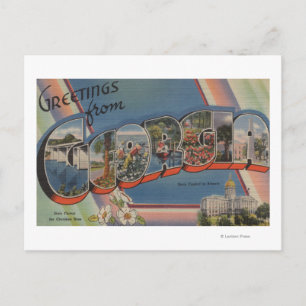 Postal GeorgiaEscenas de letras grandesGeorgia