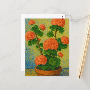 Postal Geranium Postcard