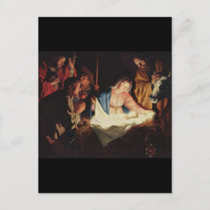 Postal Gerard van Honthorst Nativity