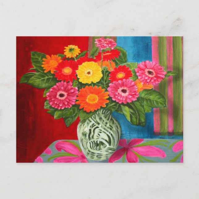 Postal gerberas daisy Bouquet (Anverso)