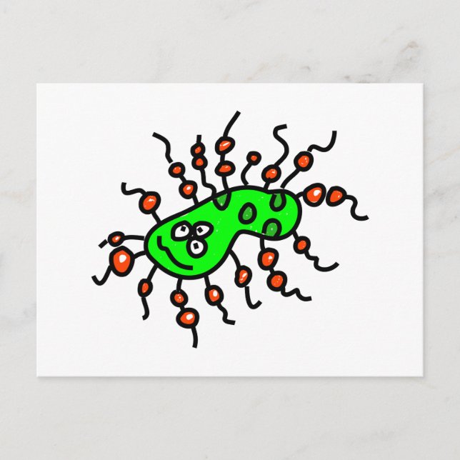 Postal Germ Personalizado verde (Anverso)