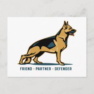 Postal German Shepherd Friend