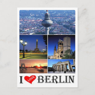 Postal Germany - Berlin - I Love -