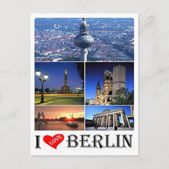 Postal Germany - Berlin - I Love - (Anverso)
