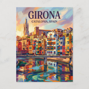 Postal Gerona España