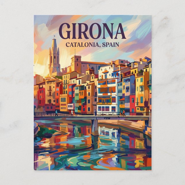 Postal Gerona España (Anverso)