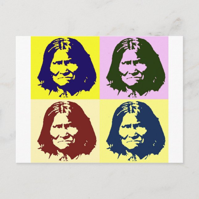 Postal Geronimo de Pop Art (Anverso)