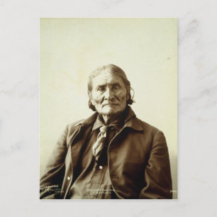 Postal Gerónimo (Guiyatle) Apache nativo americano indio