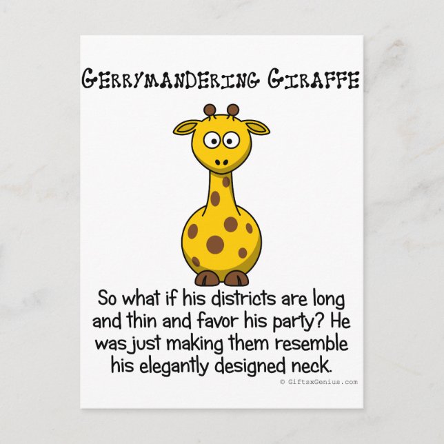 Postal Gerrymandering distritos del Congreso (Anverso)