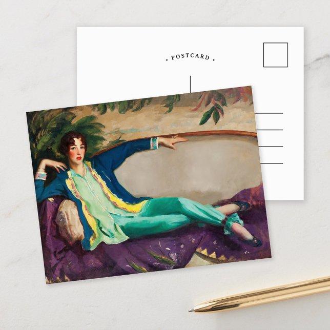 Postal Gertrude Vanderbilt Whitney | Robert Henri (Subido por el creador)