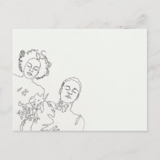 Postal geschlossene Augen