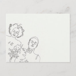 Postal geschlossene Augen