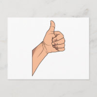 Gesto de Rótulo de mano de Thumbup / Hitchwalk