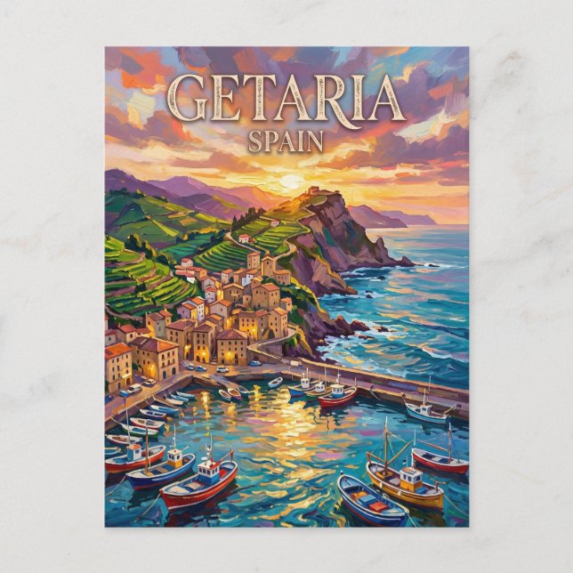 Postal Getaria España (Anverso)