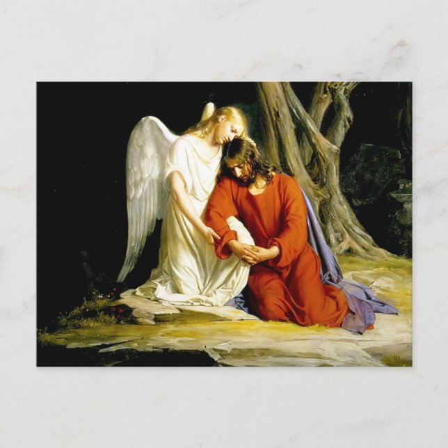 Postal Gethsemane Carl Bloch (Anverso)
