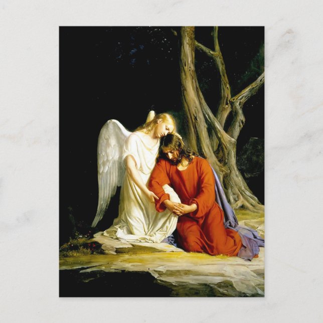 Postal Gethsemane Carl Bloch (Anverso)