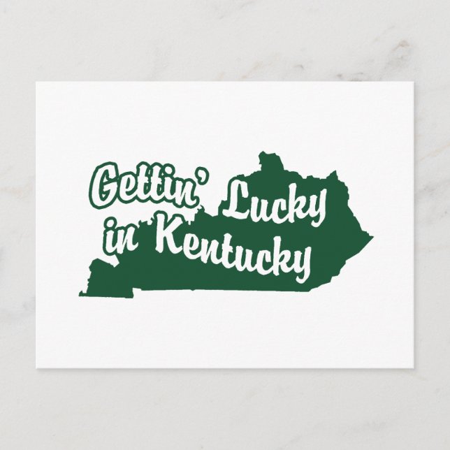Postal Gettin' Lucky en Kentucky (Anverso)