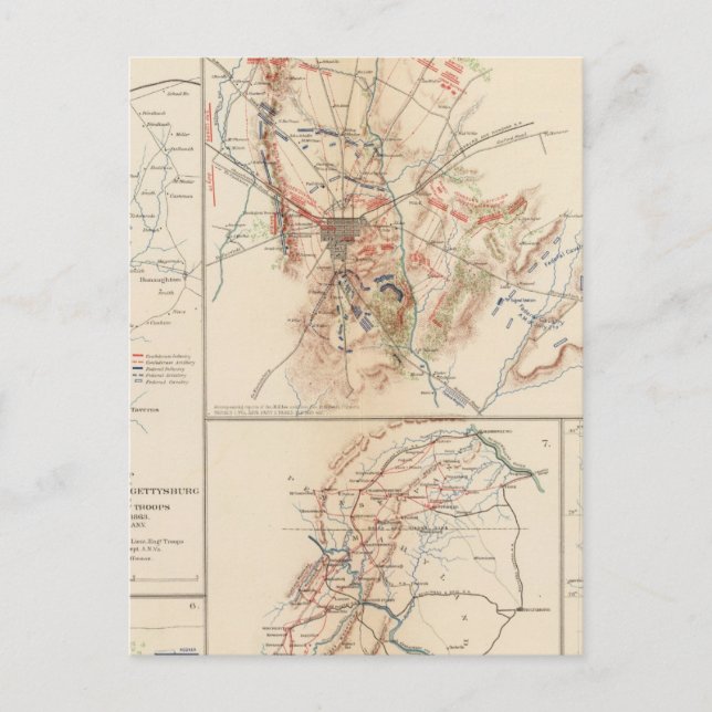 Postal Gettysburg (Anverso)