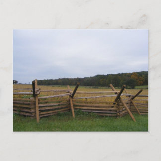 Postal gettysburg en el campo de batalla de otoño