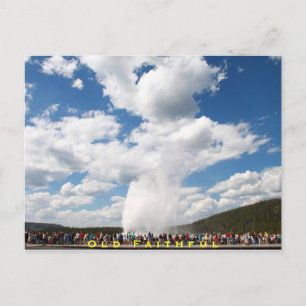 Postal Geyser de la vieja fe: Yellowstone Nat'l
