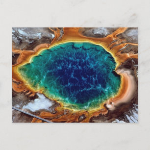 Postal Geyser de Midway, Yellowstone, Wyoming