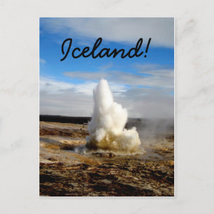 Postal Geyser islandés