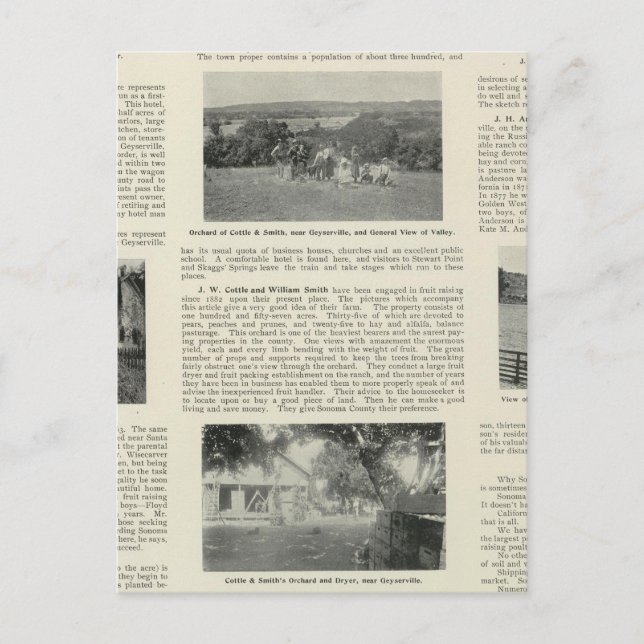 Postal Geyserville, California (Anverso)