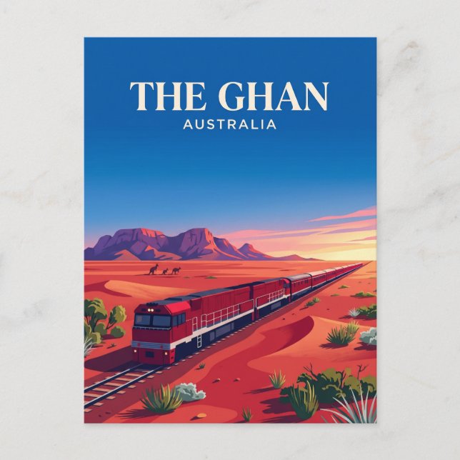 Postal Ghan (Outback australiano) Australia (Anverso)