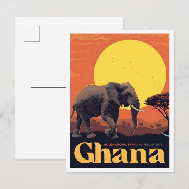 Postal Ghana África Viajes Vintage  (Anverso / Reverso)
