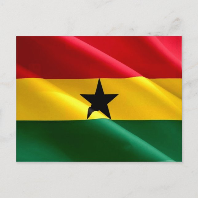 Postal Ghana - Bandera ghanesa - (Anverso)