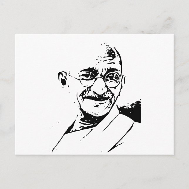 Postal Ghandi (Anverso)