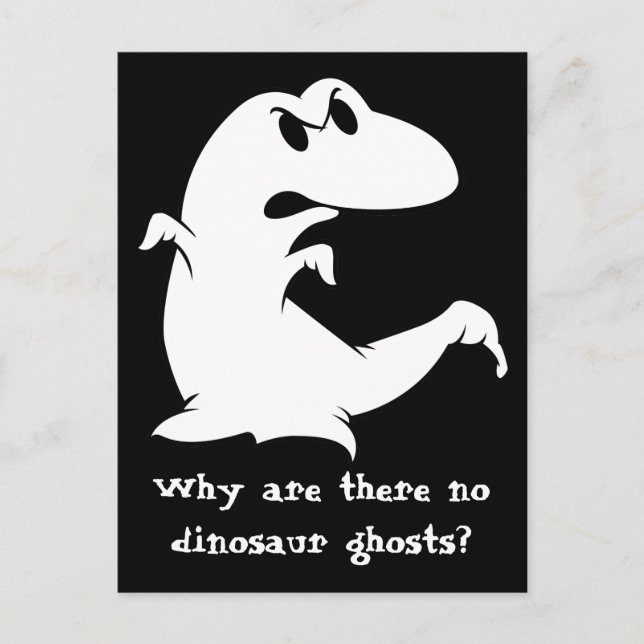 Postal Ghost de dinosaurio (Anverso)