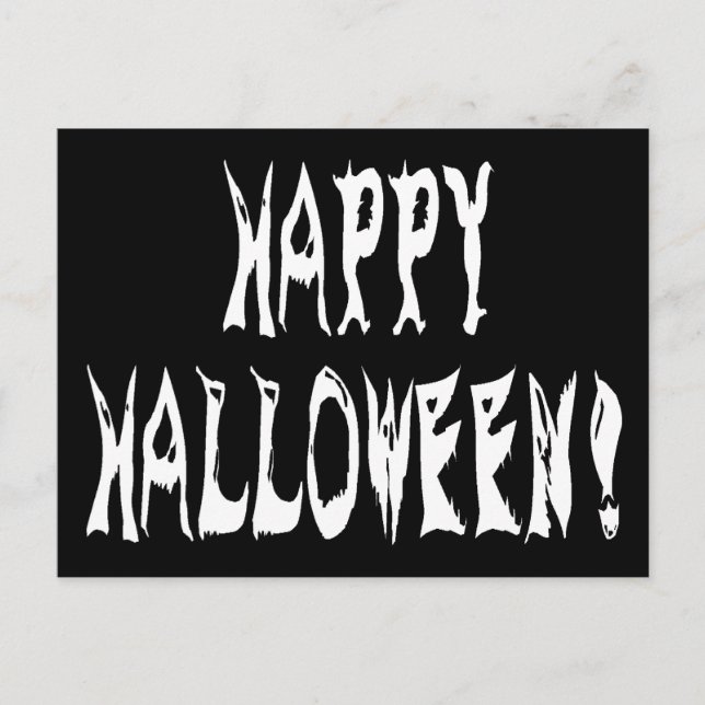Postal Ghost Halloween Textos (Anverso)