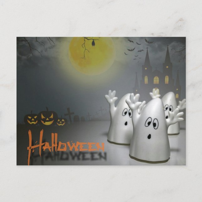 Postal Ghostly Halloween (Anverso)