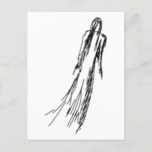 Postal Ghostly Woman