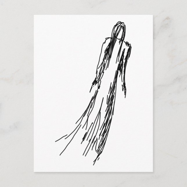 Postal Ghostly Woman (Anverso)