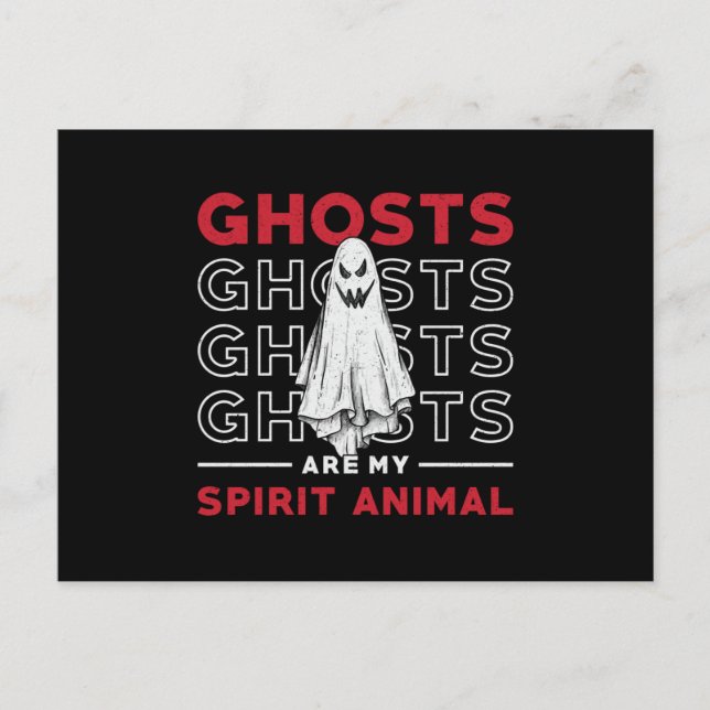 Postal Ghosts Are My Spirit Animal Ghost Hunting Hunter (Anverso)