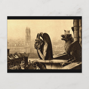 Postal Ghoul Notre Dame, París Francia 1912 Vintage