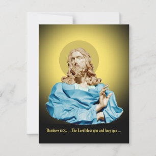 Postal Gian Lorenzo Bernini Busto de Cristo 1679