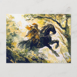 Postal Giant Bodo Pursues Princess Rosstrappe Watercolor
