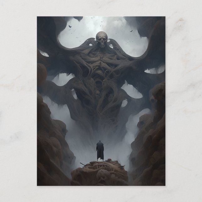 Postal Giant Demon Creature Oscuro Horror (Anverso)