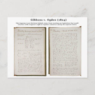 Postal Gibbons v. Ogden, 22 U.S. 1 (1824)