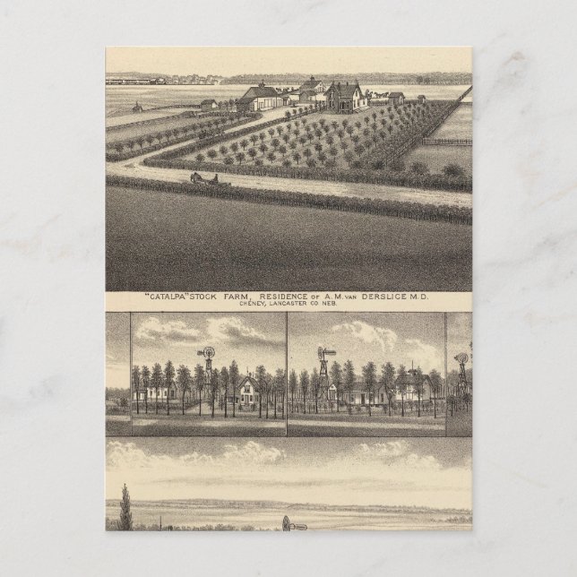 Postal Gibson Nebraska (Anverso)