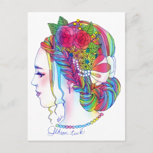 Postal Gibson Tuckポ ス カ æド(花/女・・//・・・/・・/・・・・・・)