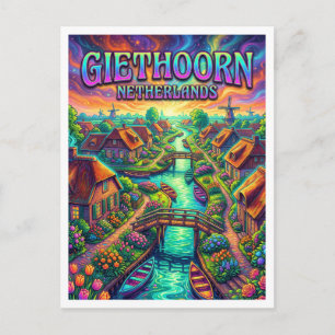 Postal Giethoorn Países Bajos